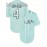 Men's All-Stitched Baseball Jersey #4 - Light Blue Embroidered V-Neck Short Sleeve Shirt, Breathable Polyester with Button-Up Front for Training, Competition & Casual Wear - Machine Washable Regular Fit