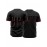 Men'S Baseball Jersey Black #44 Short Sleeve Button Trendy Casual T-shirt For Training Competition Outdoor Sports