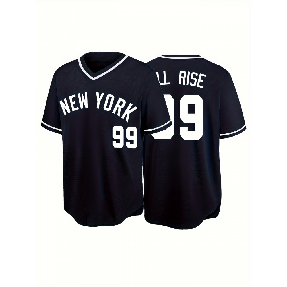 NEW YORK #99 Men's Baseball Jersey - 
