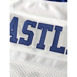 Blue Mountain State University No. 54 Thad Castle Football Jersey Blue White Athletic Training S-3XL