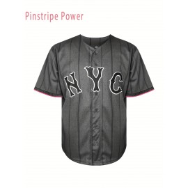 Men's # 12 Grey Striped Baseball Casual Sweatshirt Suitable for Training Competitions S-3XL