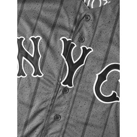 Men's # 12 Grey Striped Baseball Casual Sweatshirt Suitable for Training Competitions S-3XL