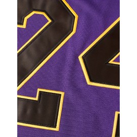 Men'S Letter Embroidery Short Sleeve V-neck Loose Button Up Shirt, Men'S Vintage Summer Baseball Jersey For Party