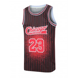 This Jersey Was A Gift For Son'S Birthday Men'S #23 Basketball Jersey, Vintage Embroidery, Breathable Sleeveless Top