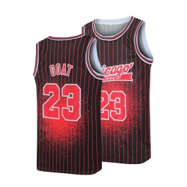 This Jersey Was A Gift For Son'S Birthday Men'S #23 Basketball Jersey, Vintage Embroidery, Breathable Sleeveless Top