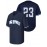Stitched #23 Navy Baseball Jersey Embroidery V Neck Short Sleeve Baseball Shirt, Breathable Button-Up Sports Uniform For Training Competition Party