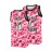 Men's #14 Retro 90s Hip-Hop Basketball Jersey - Pink & White Camo Design,