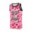 Men's #14 Retro 90s Hip-Hop Basketball Jersey - Pink & White Camo Design,